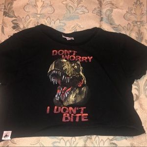Jurassic park crop top
